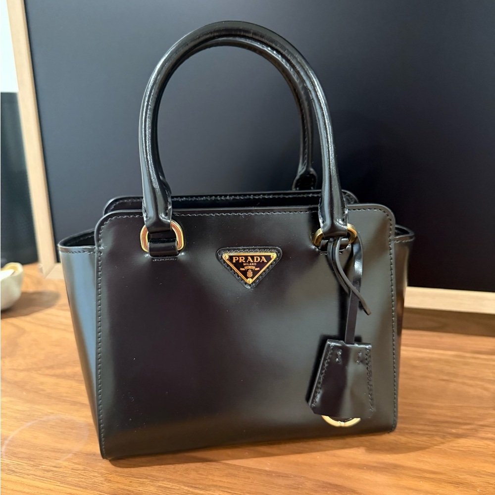 Prada Black Leather Satchel